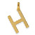 14ky Fancy Twist Letter H