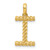 14ky Fancy Twist Letter I