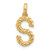 14ky Fancy Twist Letter S