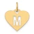 14ky Initial Letter M Initial Charm