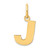 14ky Letter J Initial Pendant - XN-0661ADB7-3164