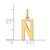 14ky Letter N Initial Pendant - XN-42A200BB-9590