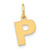 14ky Letter P Initial Pendant - XN-0F296B89-2516