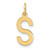 14ky Letter S Initial Pendant - XN-CE85282A-9806