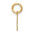 14ky Lowercase Letter E Initial Pendant