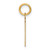 14ky Lowercase Letter J Initial Pendant
