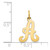 14KY Script Letter A Initial Charm - YC-377B38AA-2131
