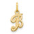 14KY Script Letter B Initial Charm - C5-25B57091-3542