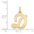 14KY Script Letter D Initial Charm - YC-C9096739-2885