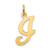 14KY Script Letter I Initial Charm - YC-A8B83447-2921