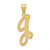 14KY Script Letter J Initial Pendant - YC-A08F0DC2-1729