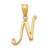 14KY Script Letter N Initial Pendant - YC-70BB158A-4953