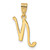 14KY Script Letter N Initial Pendant - YC-70BB158A-4953