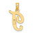14KY Script Letter T Initial Pendant - K6-C299B2FB-8902