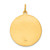 24k Gold-plated Sterling Silver St. Christopher Medal