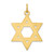 24k Gold-plated Sterling Silver Star of David Pendant