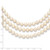 7-8mm White Near-Round Freshwater Cultured Pearl 76 inch Slip on Necklace