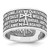 AMEN Sterling Silver Rhodium-plated Size 13 Lord's Prayer Ring