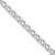 Amore La Vita Sterling Silver Rhodium-plated Polished 3.2mm 10 inch with Lobster Clasp Open Link Charm Anklet
