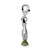 Amore La Vita Sterling Silver Rhodium-plated Polished 3-D Enameled Hummingbird Charm with Fancy Lobster Clasp