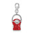 Amore La Vita Sterling Silver Rhodium-plated Polished 3-D Enameled Red Watering Can Charm with Fancy Lobster Clasp