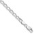 Amore La Vita Sterling Silver Rhodium-plated Polished 4.3mm 7 inch Open Link with Lobster Clasp Charm Bracelet
