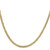 14K 18 inch 3.1mm Lightweight Flat Cuban with Lobster Clasp Chain
