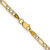 14K 18 inch 3.2mm Semi-Solid with Rhodium Pav‚ Figaro with Lobster Clasp Chain