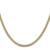 14K 18 inch 3.4mm Semi-Solid with Rhodium Pav‚ Curb with Lobster Clasp Chain