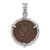Ancient Coins Sterling Silver and Bronze Antiqued Roman Constantine l Coin Pendant with a Certificate of Authenticity