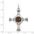 Ancient Coins Sterling Silver and Bronze Antiqued Widow's Mite Coin Cross Pendant with a Certificate of Authenticity - QA-D33047CF-6317
