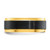 Black Zirconium Polished Yellow IP-plated w/Brushed Black Center 8mm Band - ZC-35097685-6853
