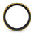 Black Zirconium Polished Yellow IP-plated w/Brushed Black Center 8mm Band - ZC-3A4135B4-2755