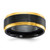 Black Zirconium Polished Yellow IP-plated w/Brushed Black Center 8mm Band - ZC-5FA8DB6A-2003
