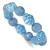 Blue Agate and Kangsai Glass Beaded Stretch Bracelet