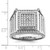 Brilliant Embers Sterling Silver Rhodium-plated 109 Stone Micro Pav‚ CZ Men's Ring - QM-D4D304D4-4547