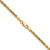 14K 18 inch 3mm Diamond-cut Rope with Lobster Clasp Chain