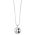 Brilliant Embers Sterling Silver Rhodium-plated 155 Stone 18 inch Micro Pav‚ Black and White CZ Cat Necklace with 2 Inch Extender