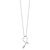 Brilliant Embers Sterling Silver Rhodium-plated 22 Stone 18 inch Micro Pav‚ CZ Arrow Heart Necklace with 2 Inch Extender