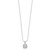 Brilliant Embers Sterling Silver Rhodium-plated 35 Stone 18 inch Micro Pav‚ CZ Necklace with 2 Inch Extender