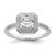 Brilliant Embers Sterling Silver Rhodium-plated 37 Stone Halo Micro Pav‚ CZ Ring - QM-E5629BF3-4073
