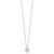 Brilliant Embers Sterling Silver Rhodium-plated 44 Stone 18 inch Micro Pav‚ CZ Heart Necklace with 2 Inch Extender