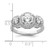 Brilliant Embers Sterling Silver Rhodium-plated 50 Stone Micro Pav‚ CZ Ring - QM-D67B4769-2696
