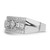 Brilliant Embers Sterling Silver Rhodium-plated 59 Stone Micro Pav‚ CZ Polished Ring - QM-38AE7697-2452