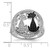 Brilliant Embers Sterling Silver Rhodium-plated 87 Stone Micro Pav‚ Black and White CZ Polished Cat Ring - QM-DF2DF5C4-3832