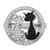 Brilliant Embers Sterling Silver Rhodium-plated 87 Stone Micro Pav‚ Black and White CZ Polished Cat Ring - QM-DF2DF5C4-3832