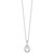 Brilliant Embers Sterling Silver Rhodium-plated 88 Stone 18 inch Pav‚ CZ Teardrop Necklace with 2 Inch Extender