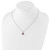Brilliant Gemstones Sterling Silver with 14K Accent Rhodium-plated Amethyst and Diamond 18 Inch Necklace with 2 Inch Extender - QG-D3083D03-9210