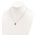 Brilliant Gemstones Sterling Silver with 14K Accent Rhodium-plated Garnet 18 Inch Necklace with 2 Inch Extender