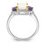 Brilliant Gemstones Sterling Silver with 14K Accent Rhodium-plated Opal and Amethyst Ring - QR-DBFF6D82-7386